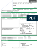 Suspected Side Effects Reporting Form v6.0