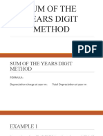 Sum of The Years Digit Method