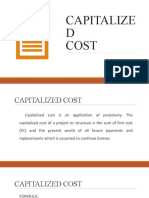 Capitalized Cost