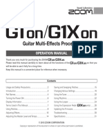 Manual ZOOM E - G1on - G1Xon - 0