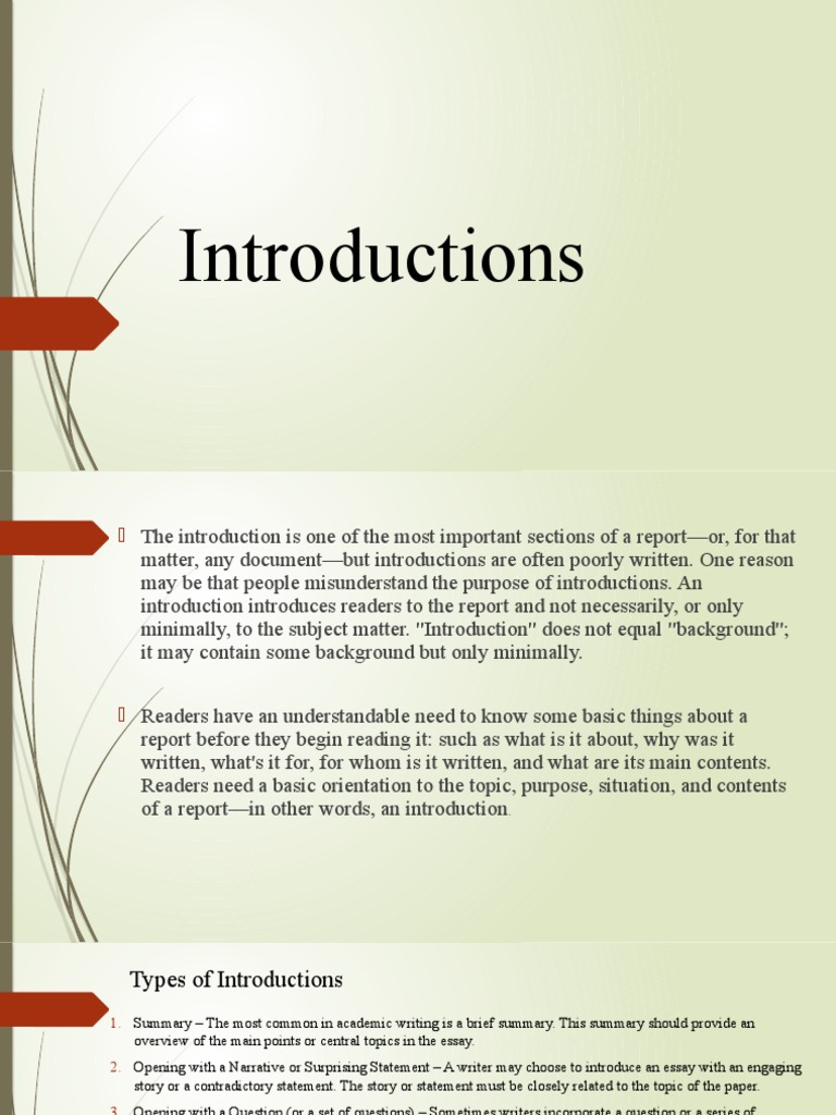 Introduction and Conclusion | PDF