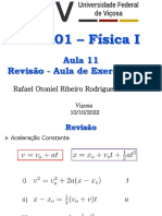 2022.2 - FIS201 Física 1 - Aula 11 (10.10.22) - Revisão - Exercícios 02