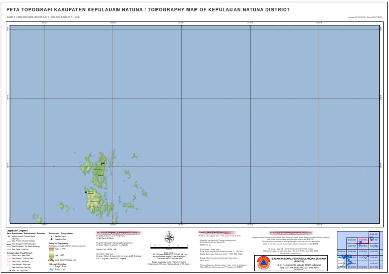 Peta Topografi Kepulauan Natuna | PDF