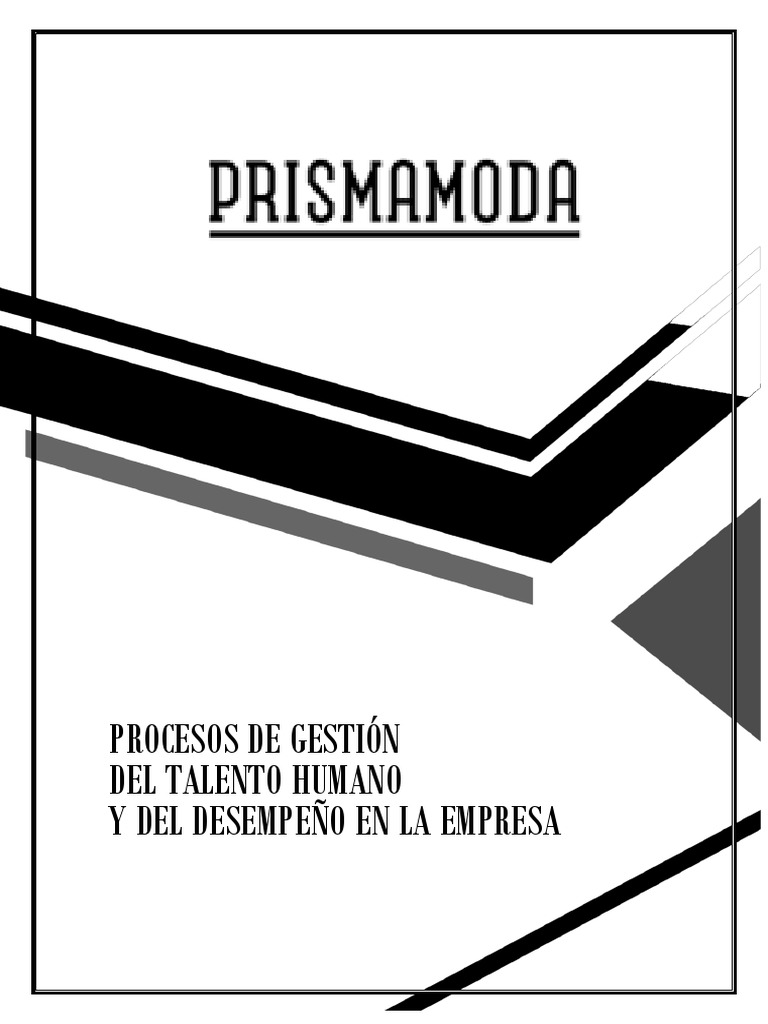 Procesos de Gestión Del Talento Humano y Del Desempeño en La Empresa