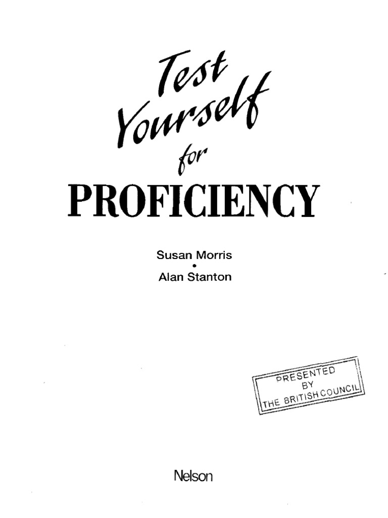Test Yourself For Proficiency | PDF