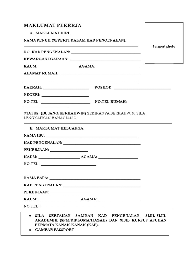 Maklumat Pekerja Pdf