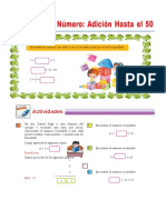 Ejercicios de Sumas Hasta El 50 para Segundo de Primaria