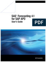 SAP Forecasting