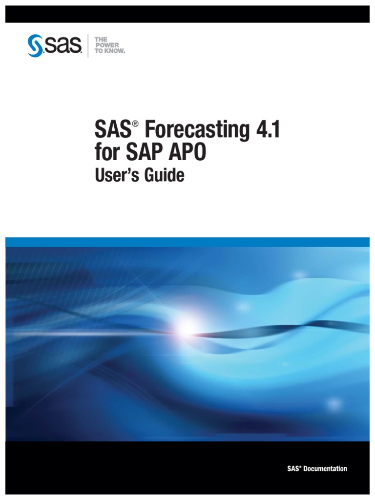 Sap Forecasting Pdf Mean Squared Error Sas Software