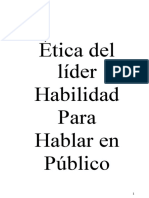 El Lider y Su Habilidad para Hablar en Publico