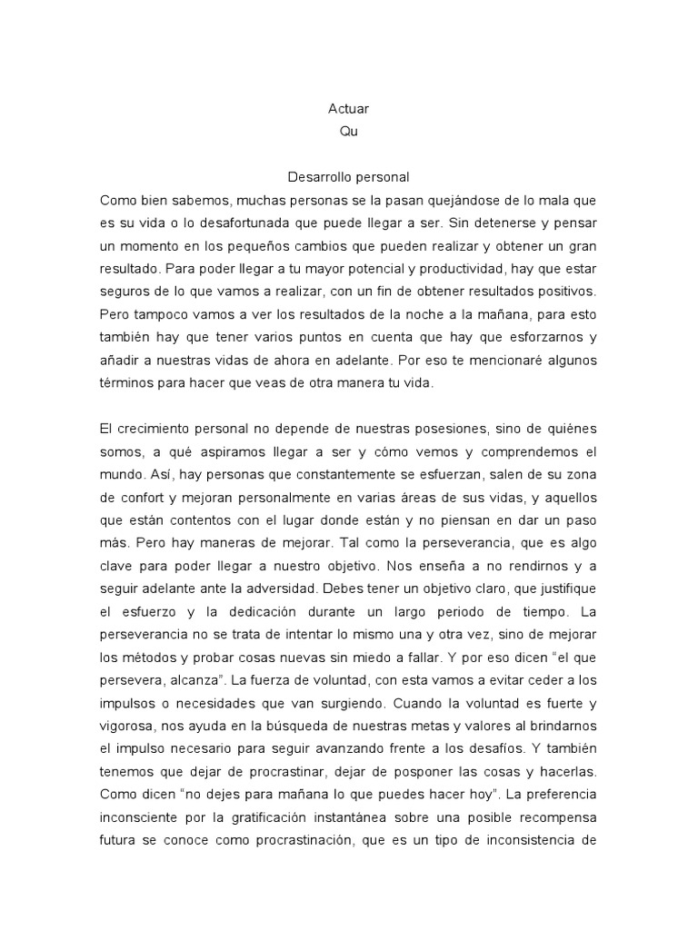 Claves para el Crecimiento Personal | PDF | Desarrollo personal ...