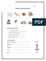 Writing Sheet Fun Activities Games 36418