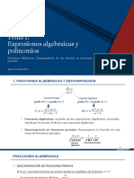 Clase 08 Operaciones Con Expresiones Algebráicas - Descomposición de Fracciones