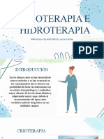 Crioterapia e Hidroterapia
