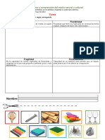 Tarea - Propiedad de Los Objetos-Descubrimiento y Comprensión Del Medio Natural