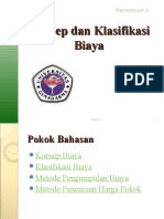 Pertemuan 2. Konsep Dan Klasifikasi Biaya