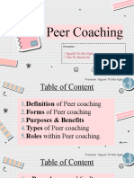 Updated PD - PEER COACHING