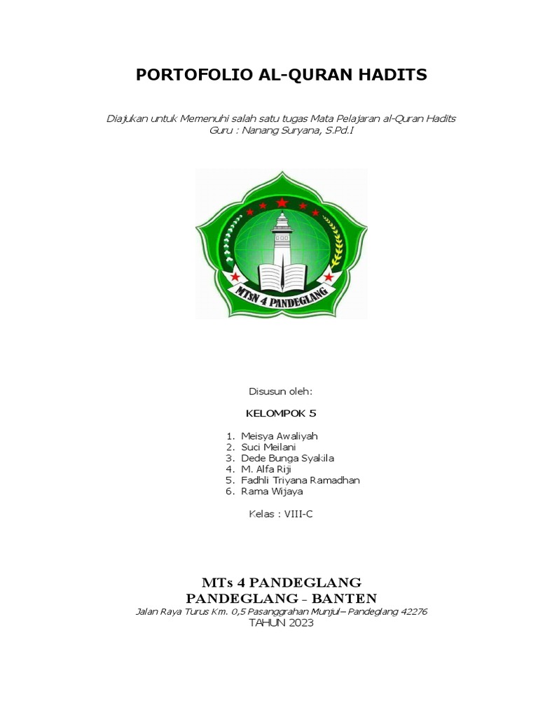 Cover Mts 4 Pdg Mad Pdf Agama Spiritualitas
