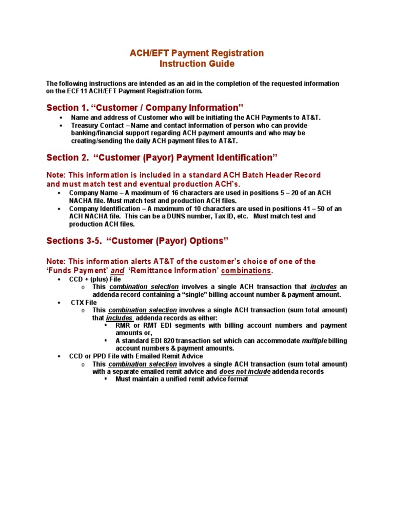 ECF11 ATT ACH EFT Instruction Guide PDF