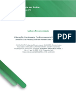 Educação Continuada Ou Permanente em Saúde? Análise Da Produção Pan-Americana Da Saúde