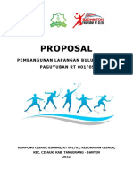 Proposal Pembangunan Lapangan Badminton