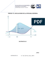 Unidad Iv Aplicaciones de La Integral Definida Area Entre Curvas.