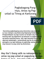Ang Mga Pagbabagong Pang-Ekonomiya, Antas NG Pag-Unlad WEEK 7