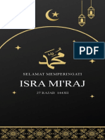 Black Elegant Isra Mi'Raj Day Instagram Story