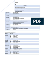 Jadual Pelaksanaan Program