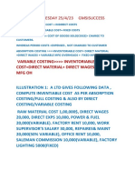 Absorption & Direct Costing Format& Illust GMSISUCCESS