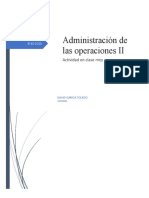 Administracion de Operaciones II Actividad en Clase MRP