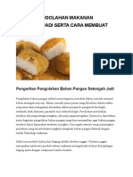 Kliping Pengolahan Makanan Setengah Jadi Serta Cara Membuat Nugget