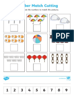 Au N 429 Number Matching Cut and Paste 1 To 9 Activity Sheet English Australian