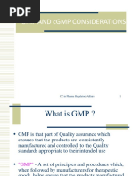 Presentation GMP and CGMP Considerations