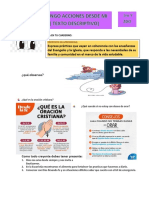 Ficha de La Oracion y El Texto Descriptivo