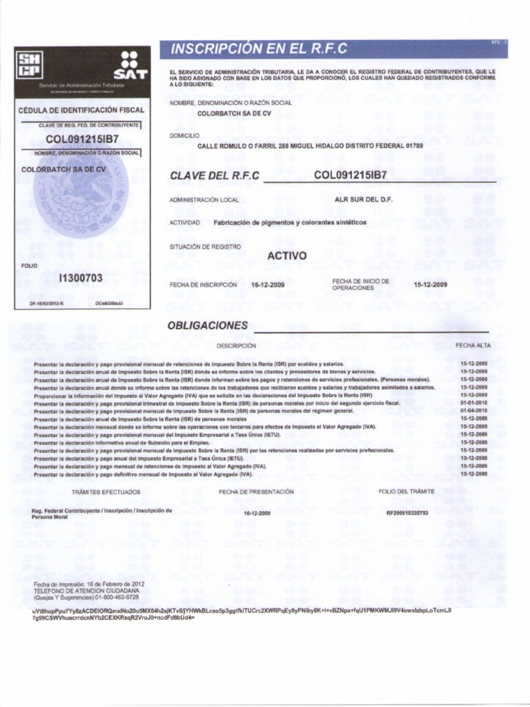 RFC Colorbatch | PDF