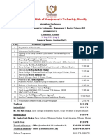 International Conference Schedule 2023