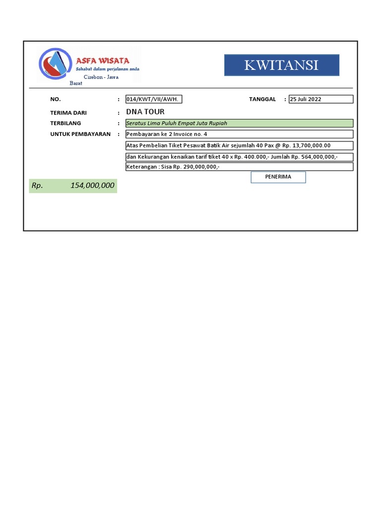 KWITANSI | PDF