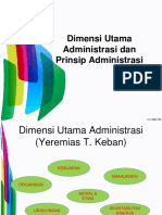 Dimensi Dan Prinsip Administrasi