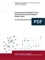 Comparing The Readability of Force-Directed and Orthogonal Graph Layout
