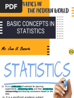 Lesson 1 Basic Concepts in Statistics