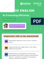 Presenting Efficiently