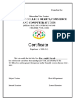 Conquest College Certificate For Project