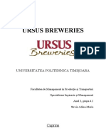 URSUS BREWERIES Proiect Tis