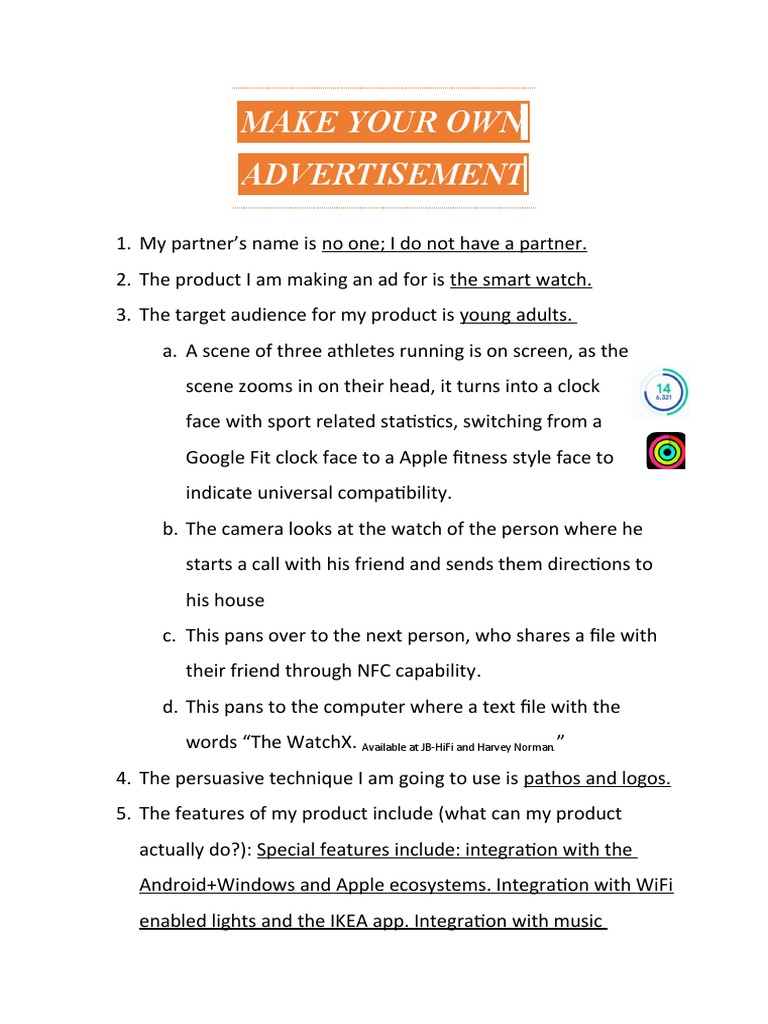 Make Your Own Ad