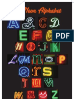 Liz Blankenship Neon Alphabet