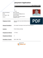 Employment Application: Alfan Adityawan