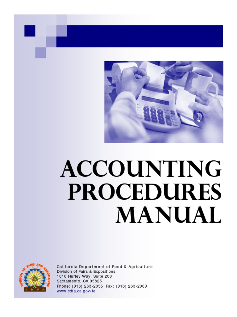 Accounting Procedures Manual F200914 Attmnt PDF