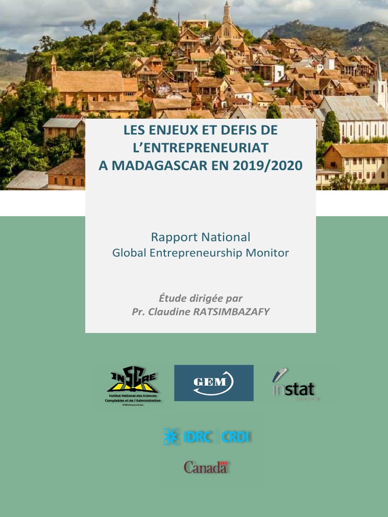 Rapport National GEM MADAGASCAR 2019 | PDF | Entrepreneuriat | Moyen-Orient