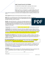 Sample Lab Study Consent Form